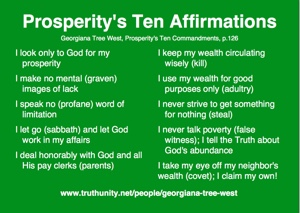 3x5 card Prosperitys Ten Affirmations