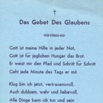 Prayer of Faith in German