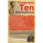 Prosperity's Ten Affirmations Postcard